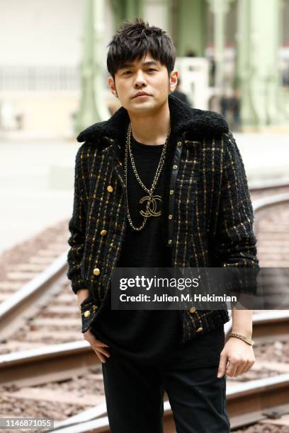 Jay Chou attends the Chanel Cruise 2020 Collection : Photocall In Le Grand Palais on May 03, 2019 in Paris, France.