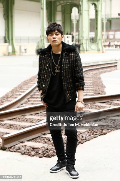 Jay Chou attends the Chanel Cruise 2020 Collection : Photocall In Le Grand Palais on May 03, 2019 in Paris, France.