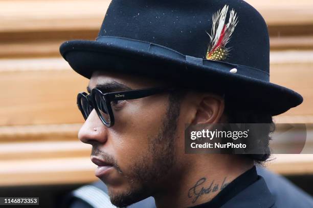 Lewis Hamilton at Niki Lauda's funeral ceremony at St Stephen's cathedral. Vienna, Austria on 29 May. 2019. Three-time F1 championship winner was...