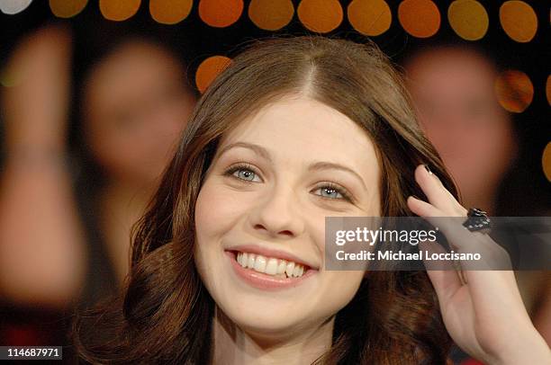 Michelle Trachtenberg during Michelle Trachtenberg, Amy Lee of Evanescence, and Cartel Visit MTV's "TRL" - December 21, 2006 at MTV Studios - Times...