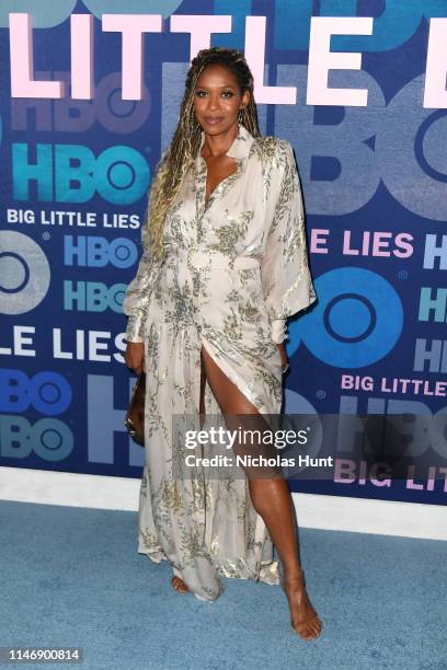 Merrin Dungey attends the season 2 premiere of "Big Little Lies" at Jazz at Lincoln Center on May 29, 2019 in New York City.