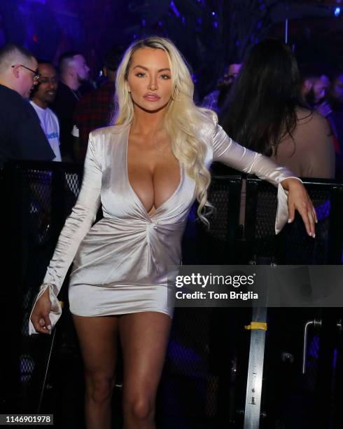 Lindsey Nicole Pelas hosts The Pool After Dark at Harrah's Resort on Saturday May 3, 2019 in Atlantic City, New Jersey.