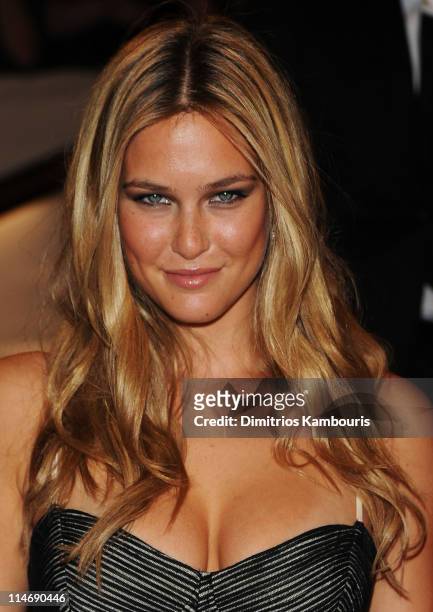 Model Bar Refaeli attends the Costume Institute Gala Benefit to celebrate the opening of the "American Woman: Fashioning a National Identity"...
