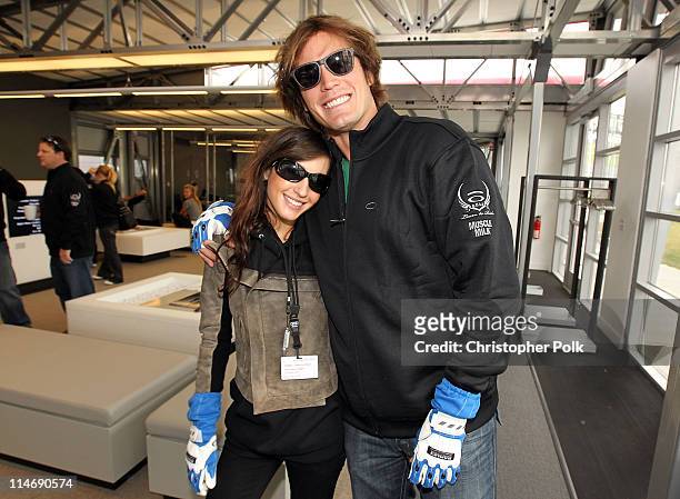 Singer/actress Kate Voegele attends Oakley Presents "Learn to Ride" with the Audi Sportscar Experience fueled by Muscle Milk at Infineon Raceway on...