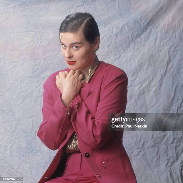 Portrait of Lisa Stansfield at the Park West in Chicago, Illinois, April 21, 1990.