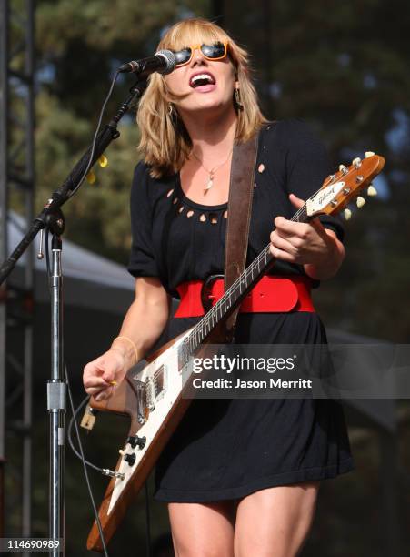 Grace Potter of Grace Potter & The Nocturnals performs onstage during the 2008 Outside Lands Music And Arts Festival held at Golden Gate Park on...