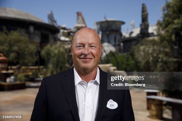 Bob Chapek, chairman of Walt Disney Parks and Experiences, stands for a photograph at an unveiling event of Star Wars: Galaxy's Edge at Walt Disney...