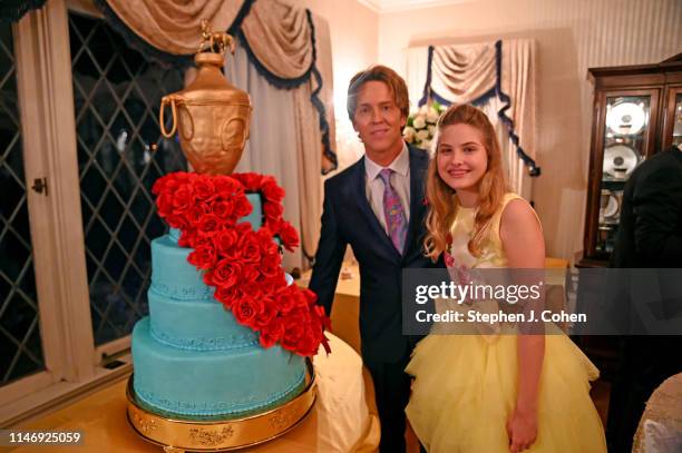 Larry Birkhead and Dannielynn Birkhead attends the Barnstable Brown Kentucky Derby Eve Gala on May 03, 2019 in Louisville, Kentucky.