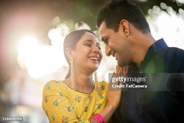 loving indian couple - india celebrates diwali festival stock pictures, royalty-free photos & images