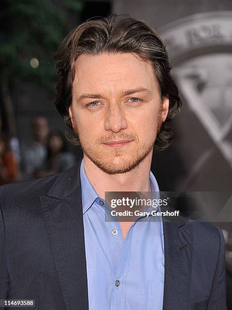 Actor James McAvoy attends the premiere of "X-Men: First Class" at Ziegfeld Theatre on May 25, 2011 in New York City.