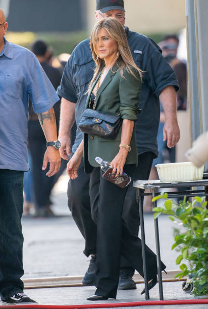 Jennifer Aniston is seen at 'Jimmy Kimmel Live' on May 29, 2019 in Los Angeles, California.