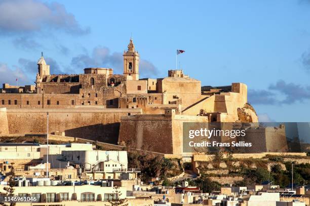 the citadel of ir-rabat (victoria city) , gozo island (malta) - gozo stock-fotos und bilder