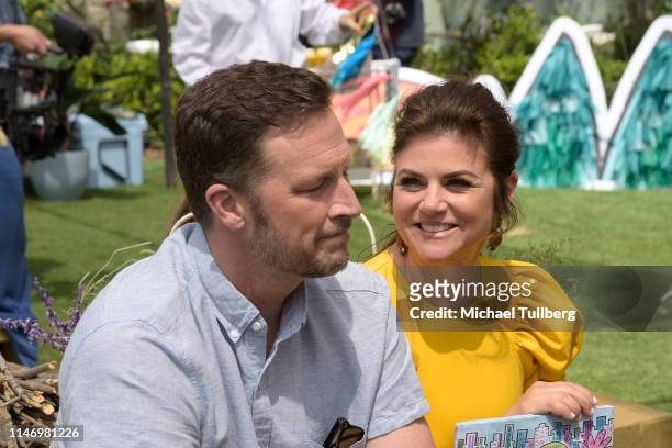 Brady Smith and Tiffani Theissen attend a book signing event for their book "You're Missing It" at The Grove on May 04, 2019 in Los Angeles,...