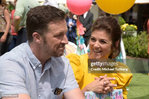 Brady Smith and Tiffani Theissen attend a book signing event for their book "You're Missing It" at The Grove on May 04, 2019 in Los Angeles,...