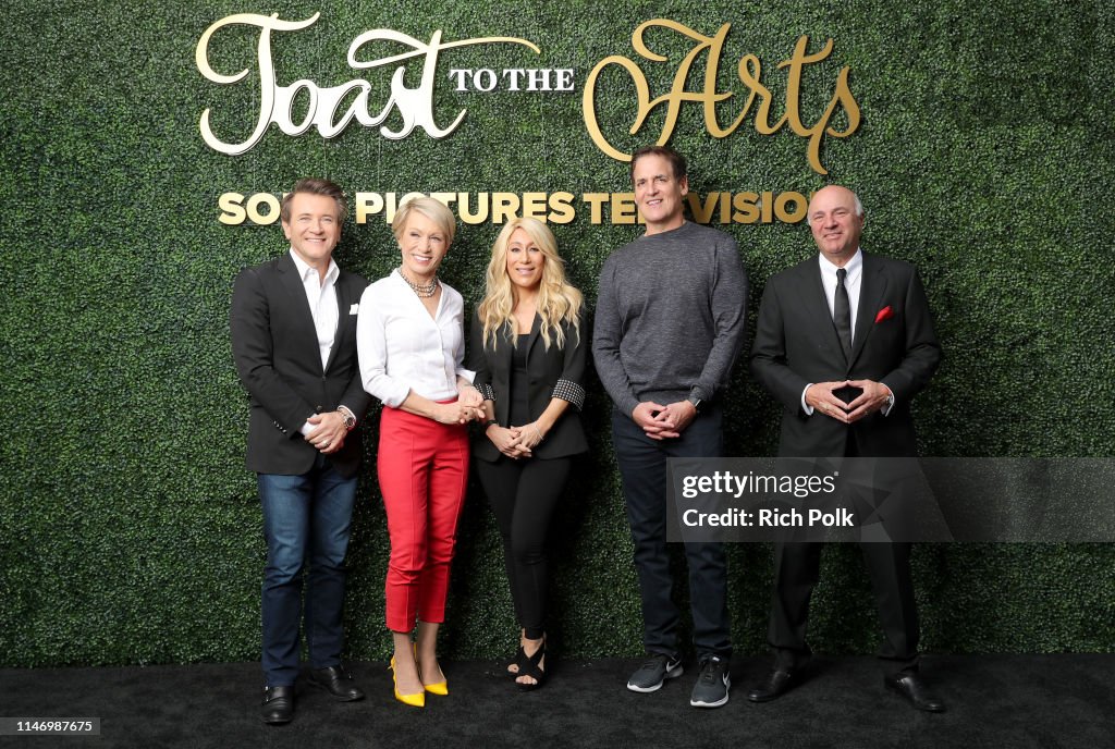 Robert Herjavec, Barbara Corcoran, Lori Greiner, Mark Cuban and Kevin