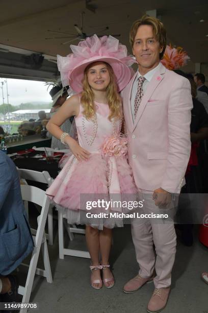 Dannielynn Birkhead and Larry Birkhead attend the 145th Kentucky Derby at Churchill Downs on May 04, 2019 in Louisville, Kentucky.