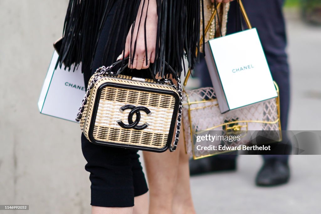 A guest wears a Chanel vanity bag, outside the Chanel Cruise News Photo  - Getty Images