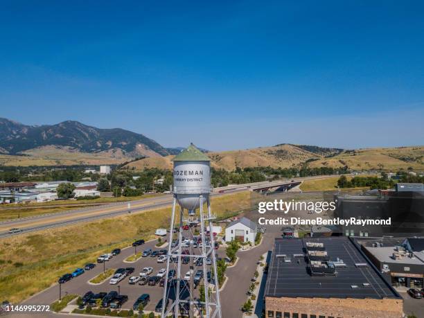 cannery row in bozeman montana - bozeman stock pictures, royalty-free photos & images