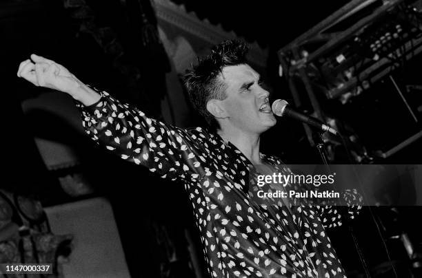 Morrissey of the Smiths at the Aragon Ballroom In Chicago, Ilinois, July 1, 1985. "n"n"n