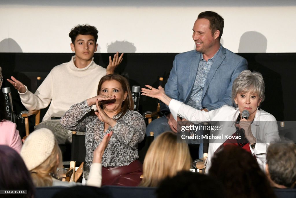 Marcel Ruiz, Justina Machado, Brent Miller and Rita Moreno attend