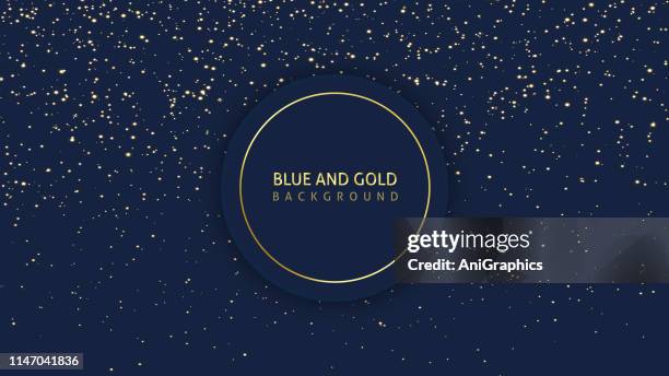 dark blue glitter background - blue planet stock illustrations