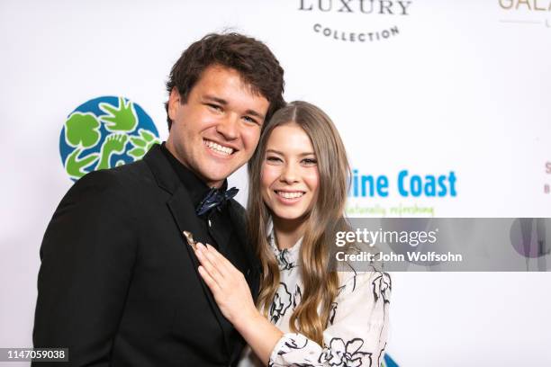 Chandler Powell and Bindi Irwin attend the Steve Irwin Gala Dinner at SLS Hotel on May 04, 2019 in Beverly Hills, California.