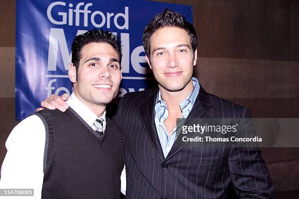 Eric Podwall and Eric Villency during Gifford Miller for New York City Mayor Press Conference - May 19, 2005 at Suede in New York City, New York,...