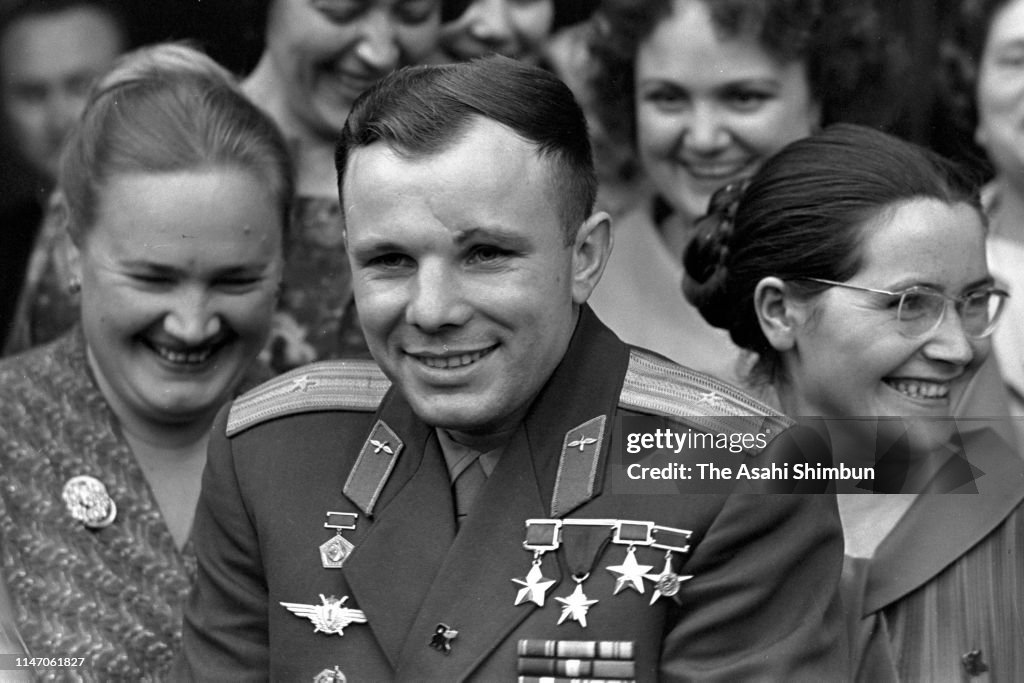 Soviet Cosmonaut Yuri Gagarin Visits Japan