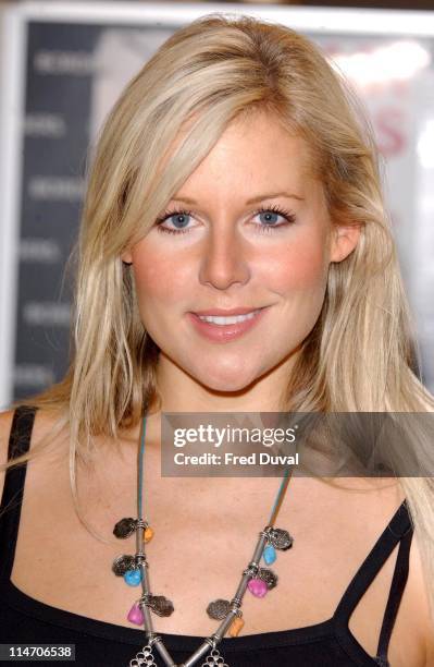 Abi Titmuss during Abi Titmuss Signs Her Book "10 Sex Fantasies" at Borders in London - July 12, 2005 at Borders Bookstore in London, Great Britain.