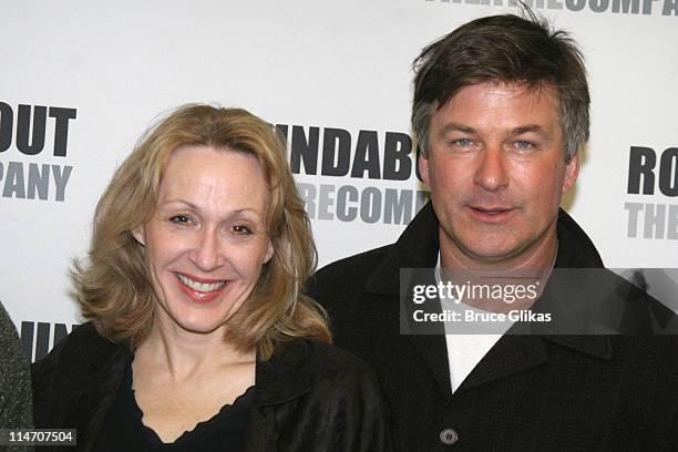 Jan Maxwell and Alec Baldwin during The Roundabout Theater Company's "Entertaining Mr. Sloane" - Photocall at Roundabout Rehearsal Space in New York...