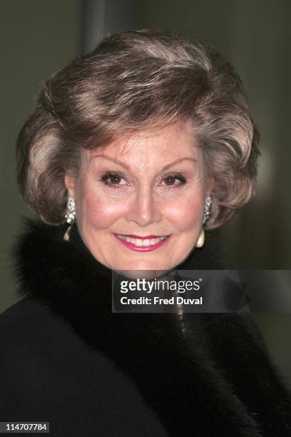Angela Rippon during 2006 Laurence Olivier Awards - Arrivals at London Hilton in London, United Kingdom.
