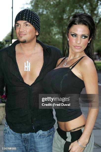 Katie Price, aka Jordan, and Peter Andre during 2006 Sony Radio Academy Awards - Outside Arrivals at Grosvenor House in London, Great Britain, United...