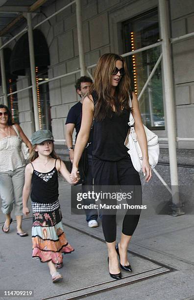 Kate Beckinsale and daughter Lilly during Kate Beckinsale Sighting New York City - June 20, 2006 in New York City, New York, United States.