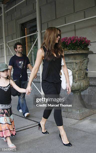 Kate Beckinsale and daughter Lilly during Kate Beckinsale Sighting New York City - June 20, 2006 in New York City, New York, United States.
