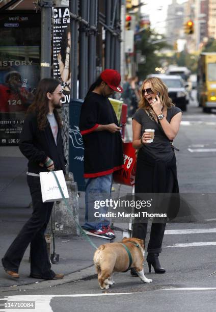 Shooter Jennings and Drea de Matteo during Shooter Jennings and Drea de Matteo Sighting In The Meat Packing District - September 11, 2006 at Meat...