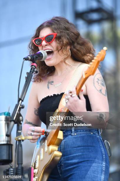 Singer Bethany Cosentino of the band Best Coast performs onstage during Day 2 of the BeachLife Festival at Redondo Beach on May 03, 2019 in Redondo...