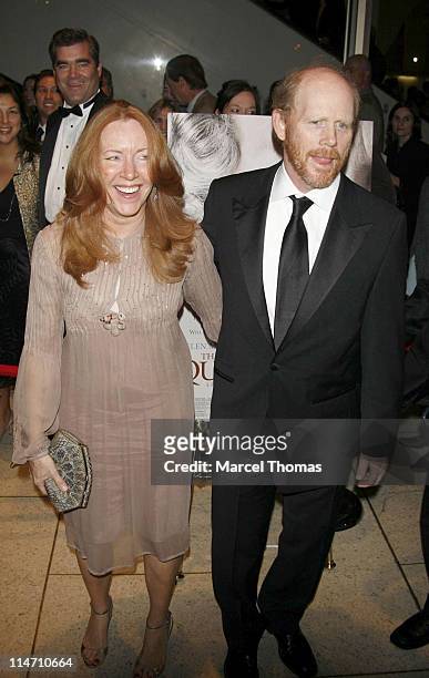 Cheryl Howard and Ron Howard during New York Film Festival premiere of Miramax Films "The Queen" - Arrivals at Lincoln Center in New York City, New...
