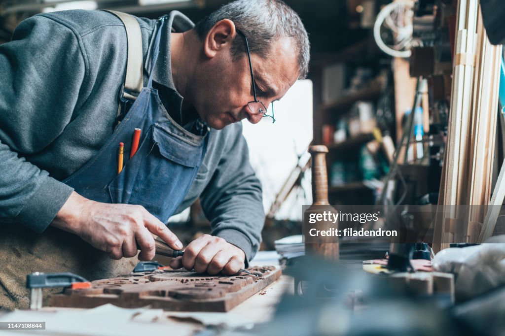 Wood carving
