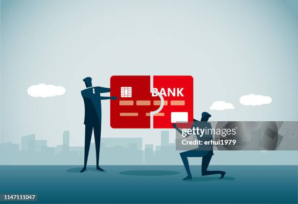 credit card - end to end solution stock illustrations