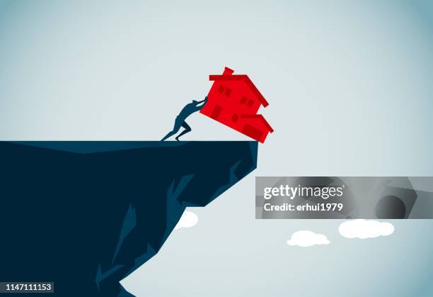 housing development - steep stock illustrations
