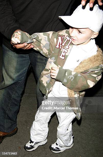 Rocco Ritchie during Madonna and Son Rocco Sighting Leaving Kabbalah Services - November 4, 2006 in New York, New York, United States.