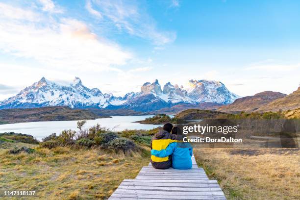 torres del paine national park, chile. (torres del paine national park) - patagonia stock pictures, royalty-free photos & images
