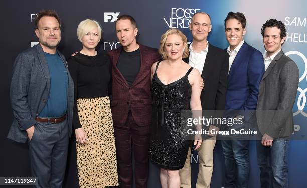 Norbert Leo Butz, Michelle Williams, Sam Rockwell, Nicole Fosse, Joel Fields, Steven Levenson, and Thomas Kail arrive at the FYC Event For FX's...