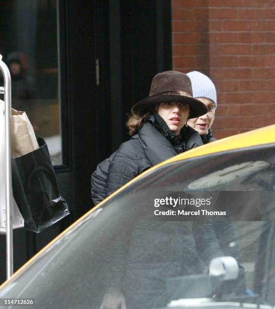 Clementine Igou during Gerard Depardieu Sighting in SoHo - February 18, 2007 at SoHo in New York City, New York, United States.