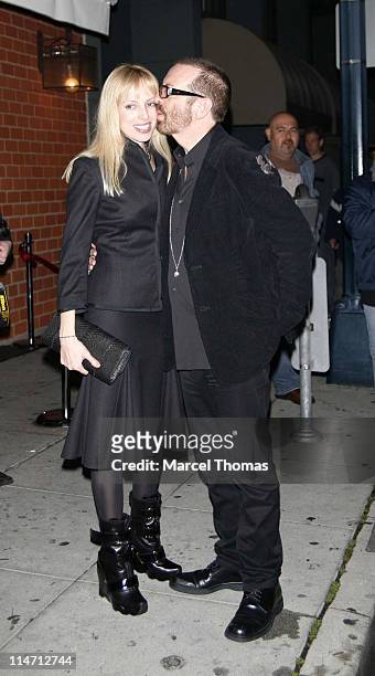 Anoushka Fisz and Dave Stewart during Celebrity Sightings Outside the Gagosian Gallery Party at Mr. Chow Restaurant - February 22, 2007 at Mr. Chow...