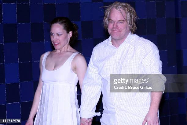 Beth Cole and Philip Seymour Hoffman during "Jack Goes Boating" New York Opening Night - March 18, 2007 at B Bar in New York City, New York, United...