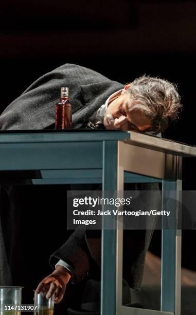 German tenor Jonas Kaufmann performs during the final dress rehearsal prior to the premiere of the Metropolitan Opera/Des McAnuff production of...