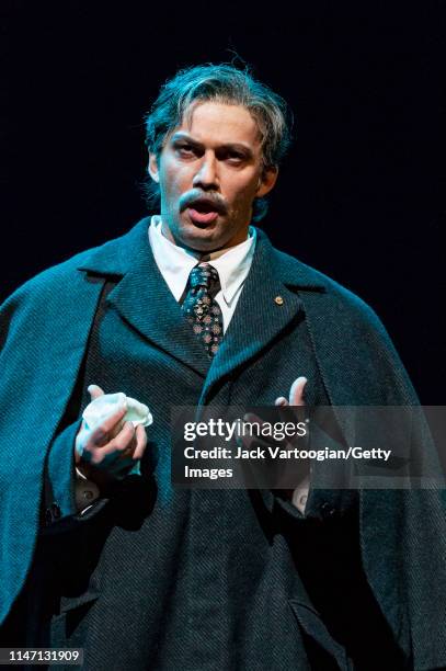 German tenor Jonas Kaufmann performs during the final dress rehearsal prior to the premiere of the Metropolitan Opera/Des McAnuff production of...