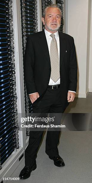 Sir Alan Sugar during Sir Alan Sugar to Open New Computer "Cluster" - Photocall at Queen Mary, University of London in London, United Kingdom.