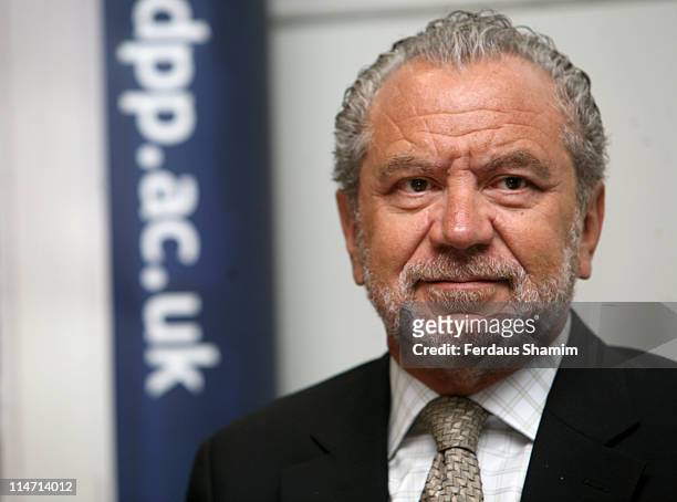 Sir Alan Sugar during Sir Alan Sugar to Open New Computer "Cluster" - Photocall at Queen Mary, University of London in London, United Kingdom.
